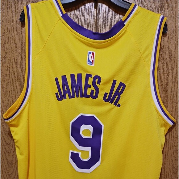 Bronny James Jr. (Nike)-(Lakers)-(Yellow)-(Jersey)-(New Condition)-(XL)-$95.00 - Picture 7 of 11